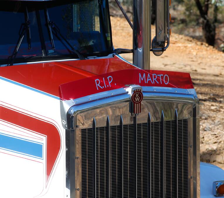 WELL-LOVED: Marto was well-known in the trucking community for his energy, love of his job and pride in his trailer. 