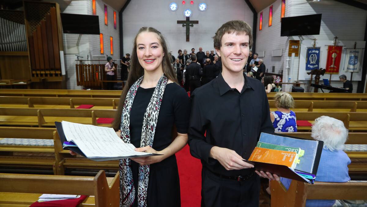 NO RIVALRY: Baranduda sister and brother Emily and James Strachan say they are supportive, not competitive, in singing. Picture: MARK JESSER
