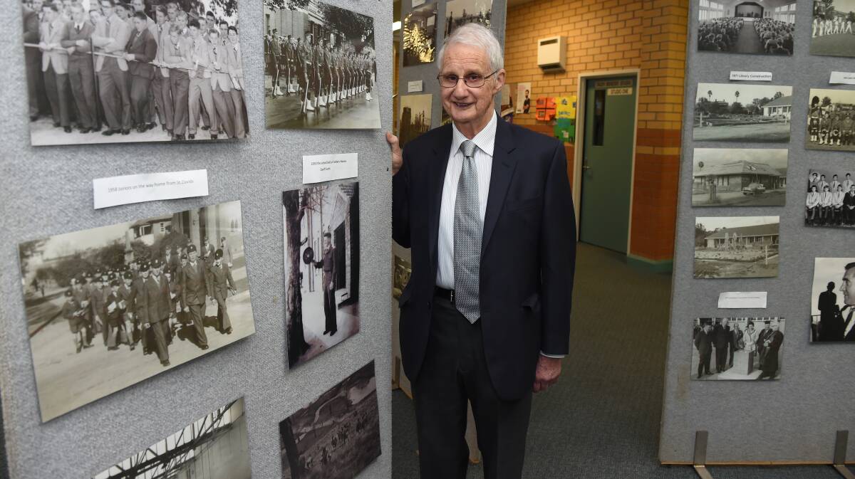 OLD SCHOOL: Robin Pleydell was a boarder at Albury Grammar School, which became The Scots School, in the 1940s said seeing pictures of the old boarding house brought back memories. 