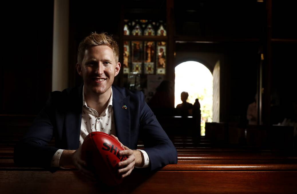 MESSAGE OF HOPE: Jason Ball was on the Border spreading the word about tolerance and acceptance, speaking at St Matthew's Anglican Church. Picture: JAMES WILTSHIRE
