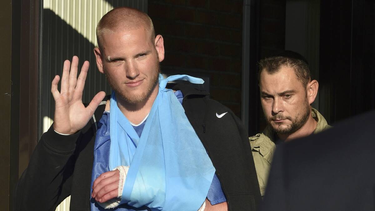 LET'S GO: US Air Force Airman First Class Spencer Stone was one of several men who overpowered a suspected terrorist on a train in Northern France.