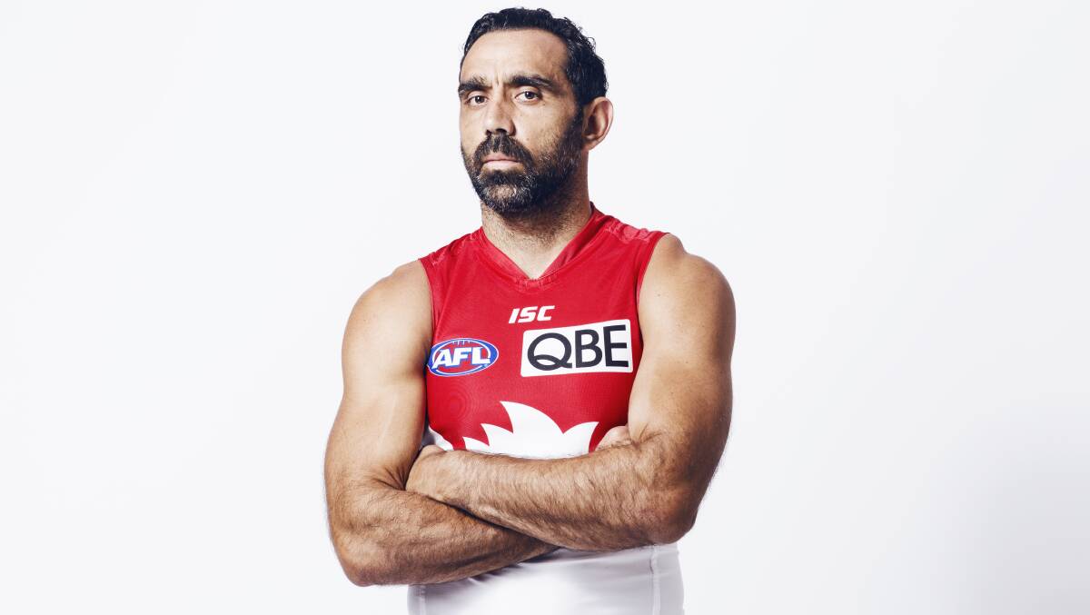 STAY STRONG: Adam Goodes has been urged to keep playing and keep talking about race issues in the wake of the booing saga.