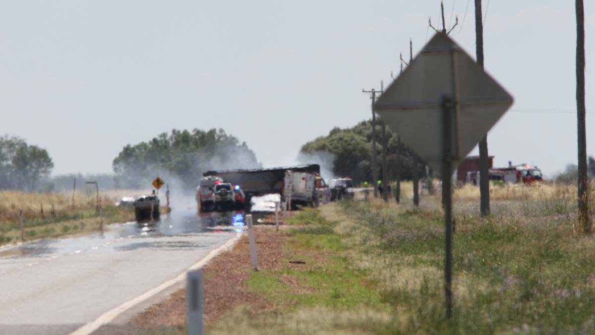 Two truck drivers have died after a crash on Irrigation Way on Tuesday. Picture: The Irrigator