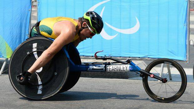 Marathon silver medallist Kurt Fearnley. Photo: Australian Paralympic Committee
