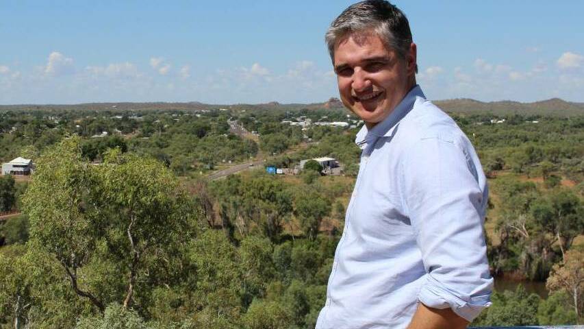 Member for Mount Isa Robbie Katter looks over Cloncurry.
