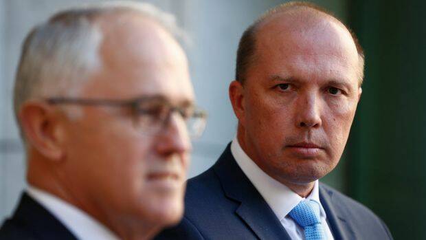 Peter Dutton announced the government would be cracking down on the issuing of 457 visas. Photo: Alex Ellinghausen