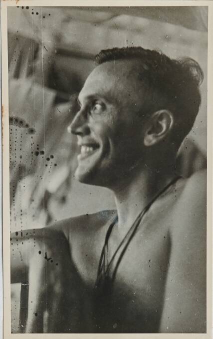FLASHBACK: Former member for Benambra Tom Mitchell photographed at the Selarang Barracks in 1942. He was detained by the Japanese for three years at Changi POW until freedom came in 1945.