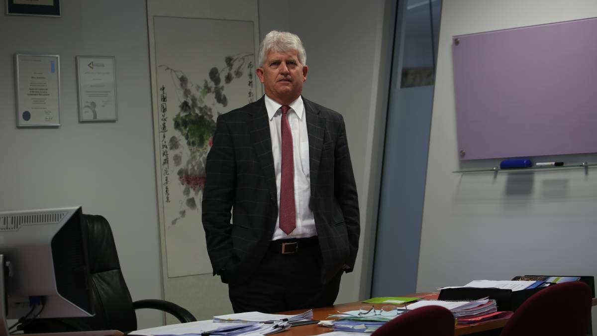 STABBED: Griffith council general manager Brett Stonestreet.