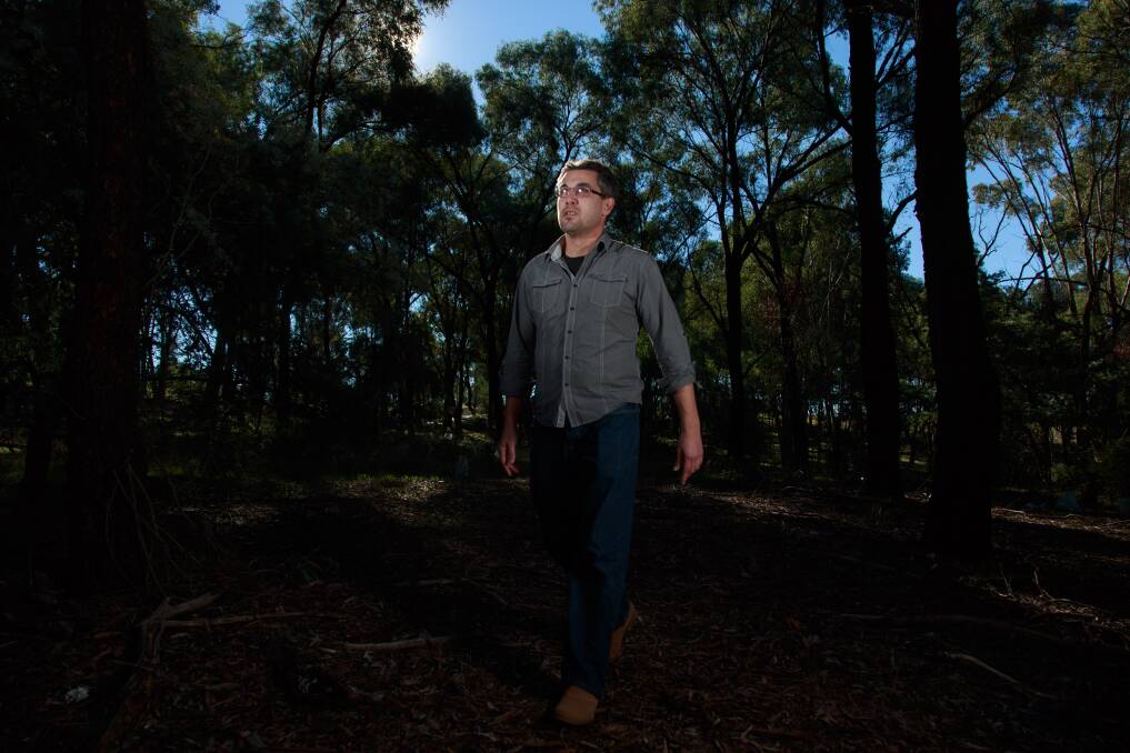 WALK THIS WAY: Nathan Peckham, the manager of Charles Sturt University's indigenous student centres, says education is the key to employment. Pictures: SIMON BAYLISS 