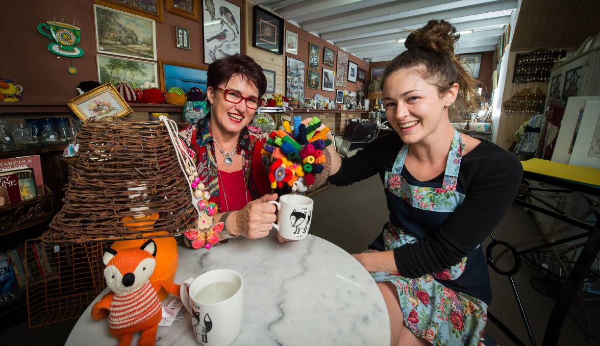 THE RIGHT RECIPE FOR SUCCESS: Virginia Scholz and her daughter Tess Callesen, 22, have opened a new cafe in Jindera, The Fox & Brew, which is proving popular with locals and visitors to the town. Picture: MARK JESSER