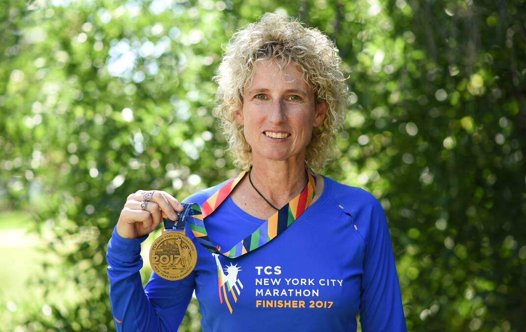 HAPPY DAYS: Kara Curphey was delighted with her time in the New York marathon. Picture: MARK JESSER