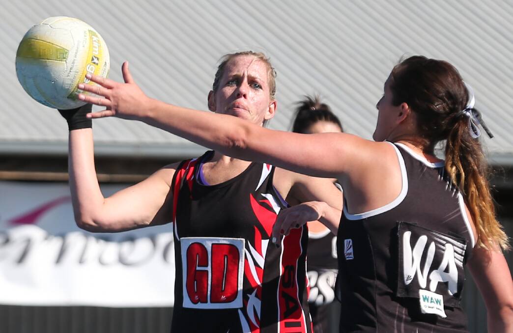 Brocklesby-Burrumbuttock coach Lauren Kerrins has been a tower of strength since joining the Saints from Ovens and Murray club Wodonga.