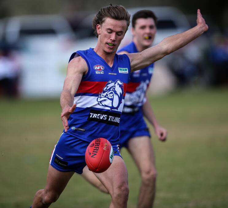 Jindera youngster Julian Hayes was voted best afield in the Bulldogs' victory.