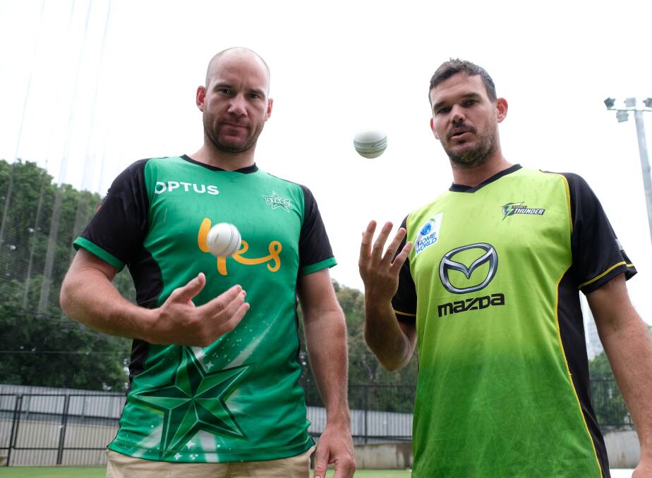 BEST OF ENEMIES: Melbourne Stars captain John Hastings and Sydney Thunder's Clint McKay will be looking to kick-start their Big Bash campaigns at Lavington.