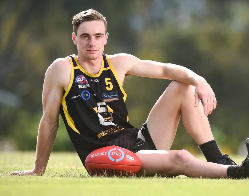 SAINT SIGNING: Former Mitta United best and fairest winner Ben Paton was rapt to be picked up by St Kilda in the third round, Picture: MARK JESSER