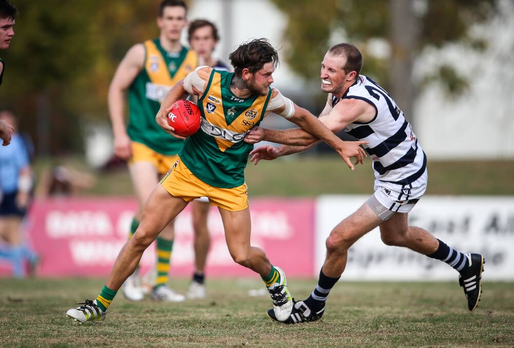 Yarrawonga defender Rhys O'Sullivan will return to Goulburn Valley league club Shepparton after two seasons with the Pigeons.