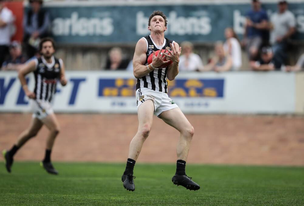 Michael Bordignon was rock-solid in defence for Wangaratta this season. He played a starring role in the Magpies' grand final win over Albury.