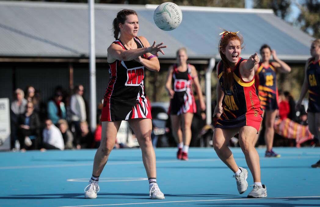 Jess Noordeweir was named most valuable player in the A grade netball grand final.