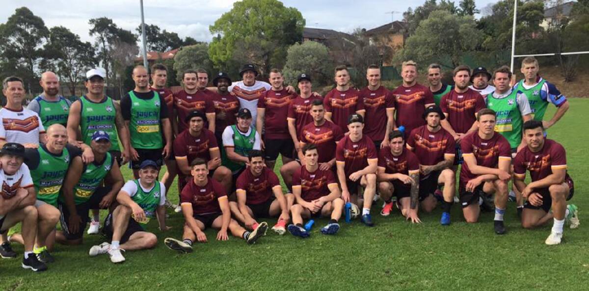 The Country under-23 side met up with some former NRL stars including Brett Kimmorley and Rod SIlva during a training camp in Sydney.