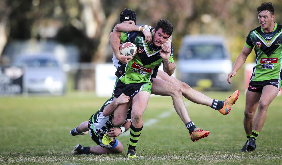 BACK ON TRACK: Jon Huggett was outstanding in Albury Thunder's win over Tumbarumba on Saturday. Picture: JAMES WILTSHIRE