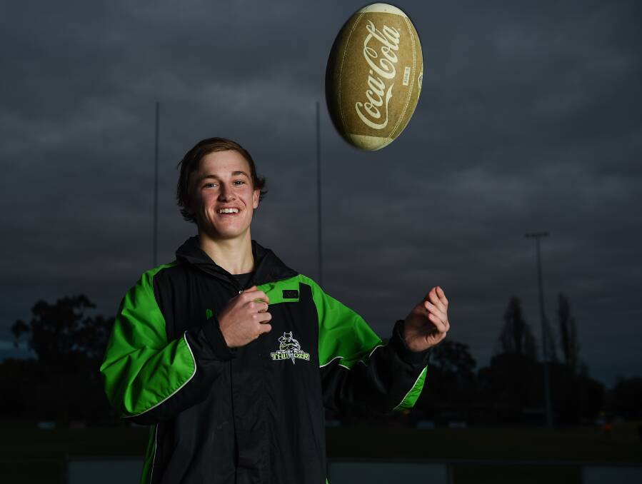 RISING STAR: Talented Albury Thunder youngster Jeremy Wiscombe will fly to New Zealand with the NSW CRL under-16 side on Saturday. Picture: MARK JESSER