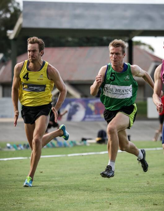 Albury runner Mitch Palmer in action during the Wangaratta Sports Carnival.