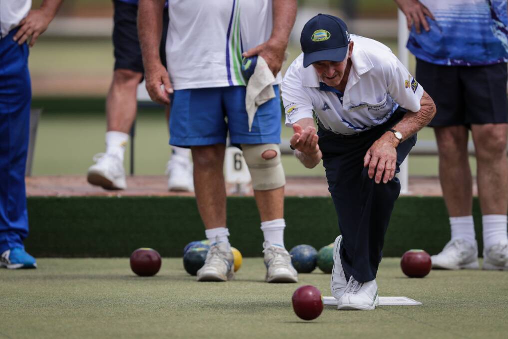 Yarrawonga's Bruce Owen in action during Ovens and Murray A1 pennant. Corowa Civic won the clash by 29 shots.