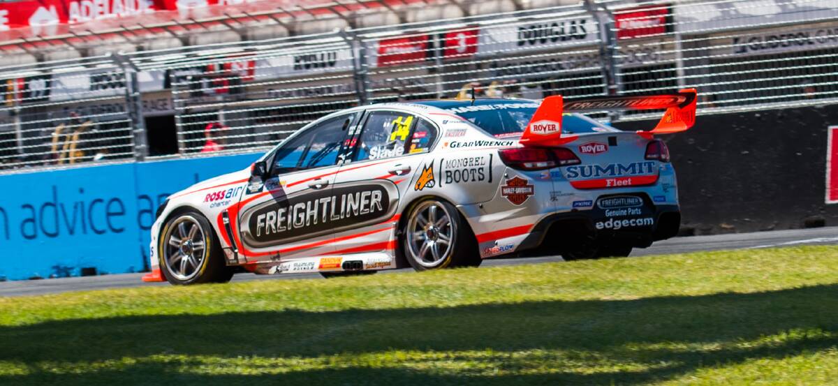 ON TRACK: Slade on his way to seventh in round one at Adelaide. The team is confident it has the speed to finish on the podium this weekend.