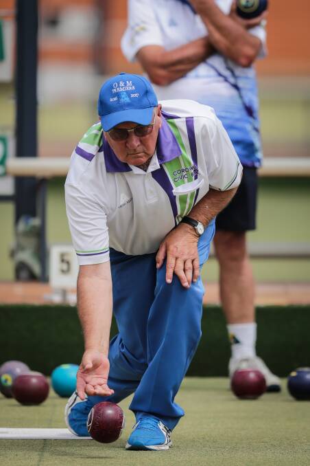 ON TARGET: Corowa Civic's Wayne Mills kept his cool under pressure to help his side to victory at Corowa on Saturday. Pictures: JAMES WILTSHIRE