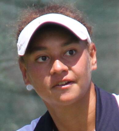 Meriden's Violet Apisah is a rising star in women's tennis.