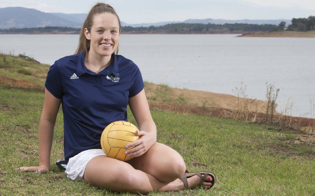 ON THE WAY UP: Brooke Dickie is making a huge splash in the world of water polo. Pictures: ELENOR TEDENBORG
