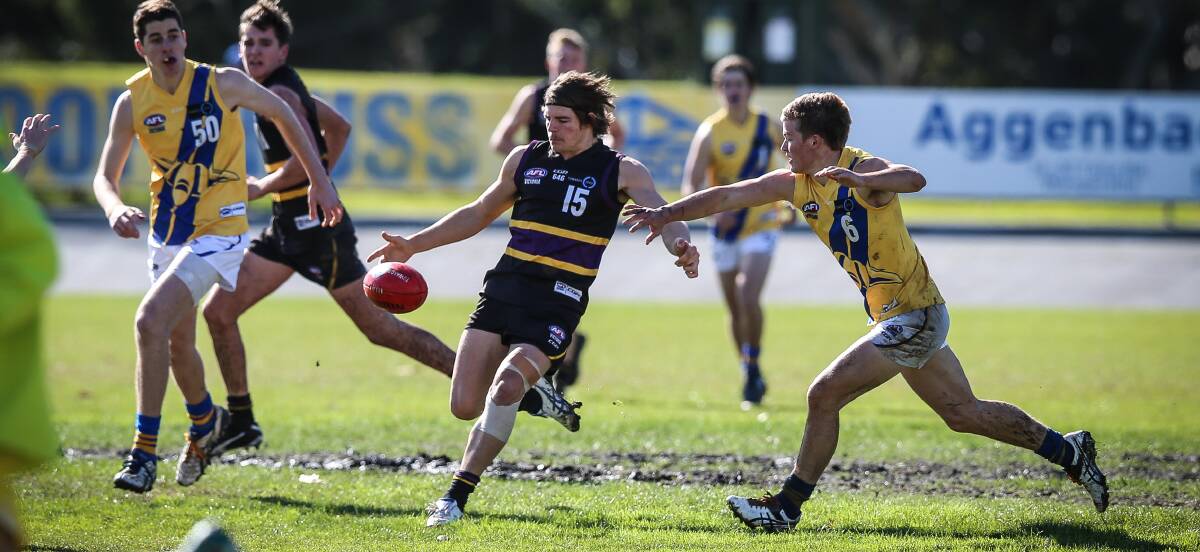 Wodonga's Isaac Wallace kicked a goal in his return match for the Murray Bushrangers against the Western Jets.