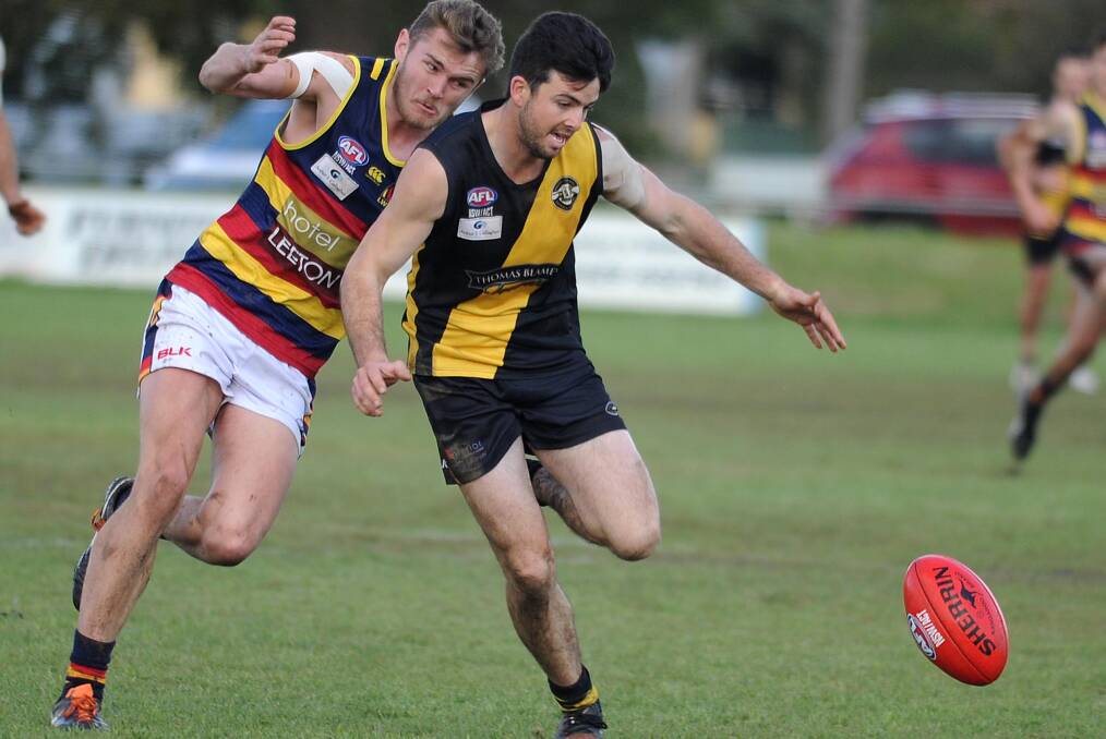 BEST AFIELD: Wagga Tigers' Shaun Flanigan dominated this year's
Riverina league grand final. Picture: DAILY ADVERTISER