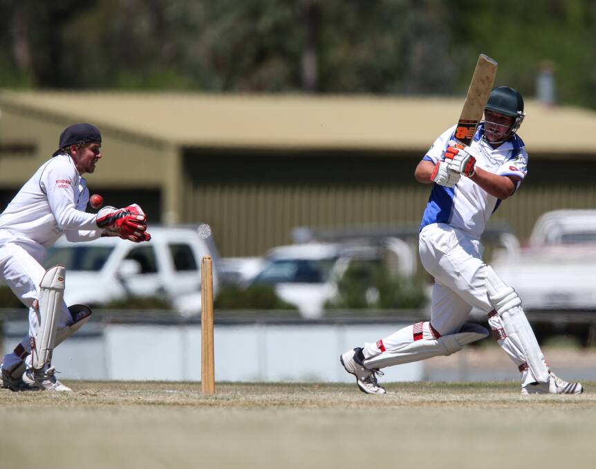 MISSED OPPORTUNITY: Yackandandah's Jack Hobbs fails to capitalise on a ball down leg-side on Saturday. Picture: JAMES WILTSHIRE