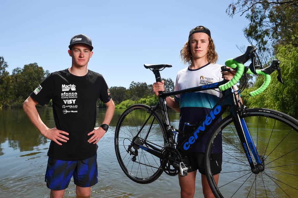 Nathan Rodgers and Jack Grigg will compete in the Yarrawonga-Mulwala Multisport Festival.
