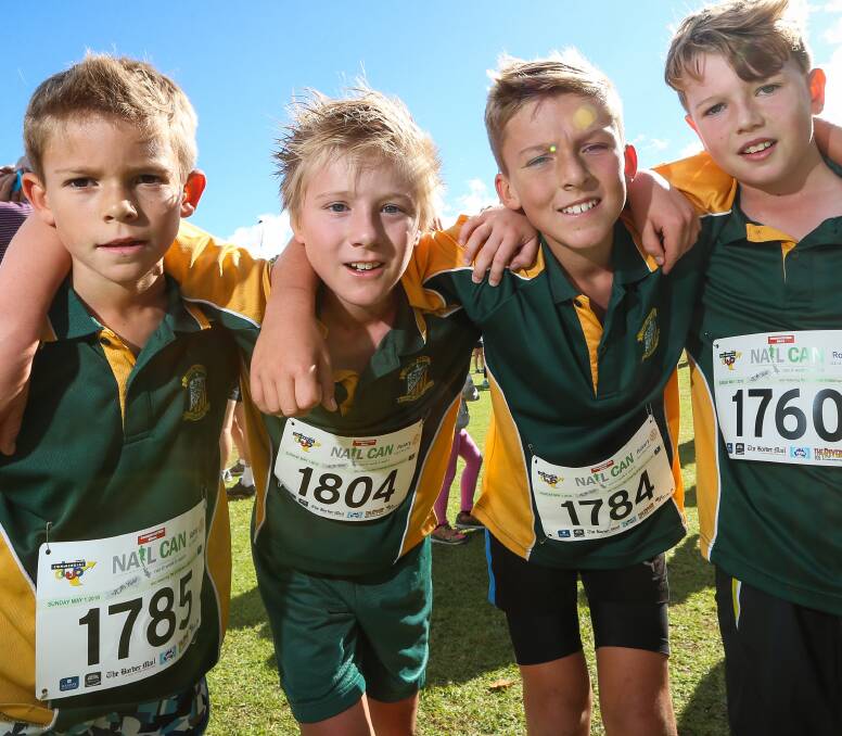 St Patrick's Aiden Hill, Zane Nish, Joseph Hill and Alexander O'Connell took part in the primary school competition last year. Their school was victorious.