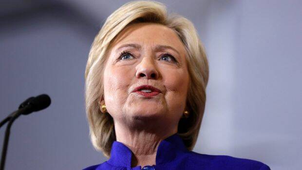 Democratic presidential candidate Hillary Clinton last week. Photo: AP