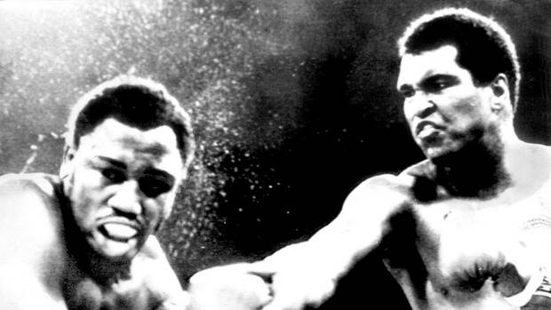 MUHAMMAD ALI AND JOE FRAZIER FIGHT IN MANILA, OCTOBER 1975 Photo: Fairfax Archives