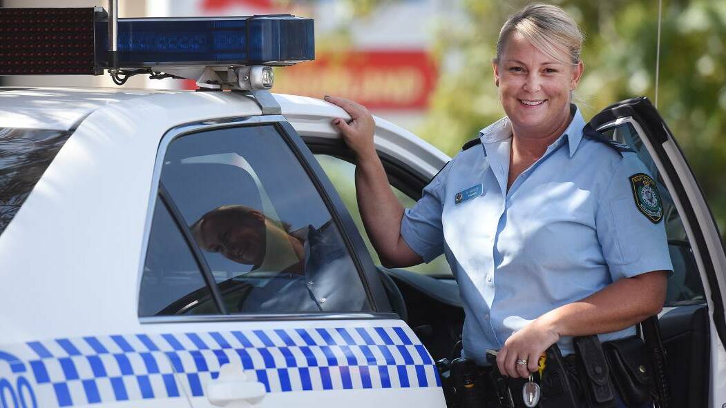 Top honour: Senior Constable Nicole Burley has been named the 2016 Role Model in the Commissioner's perpetual awards. Photo: Gareth Gardner

