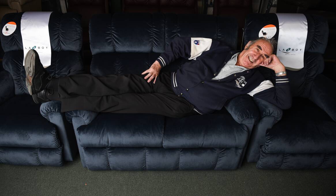 Feet up time: Peter White will embark on retirement this weekend following the closure of his High Street furniture store.