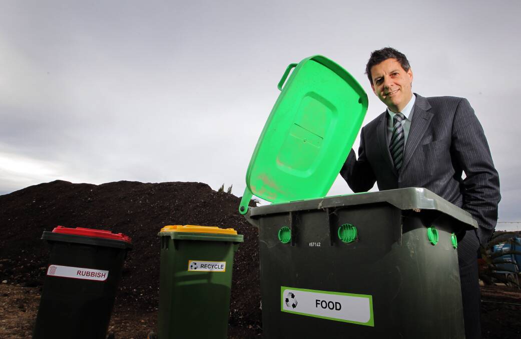 Bin a success: Wodonga Council's director of business services Trevor Ierino has pointed to a range of figures to conclude the three-bin system has been a triumph in the city.