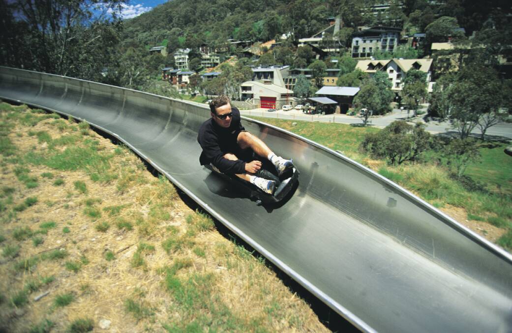 Hair raising: The bobsled track at Thredbo is canvassed as a potential model for an "eco-coaster" on the hillsides of Albury-Wodonga.