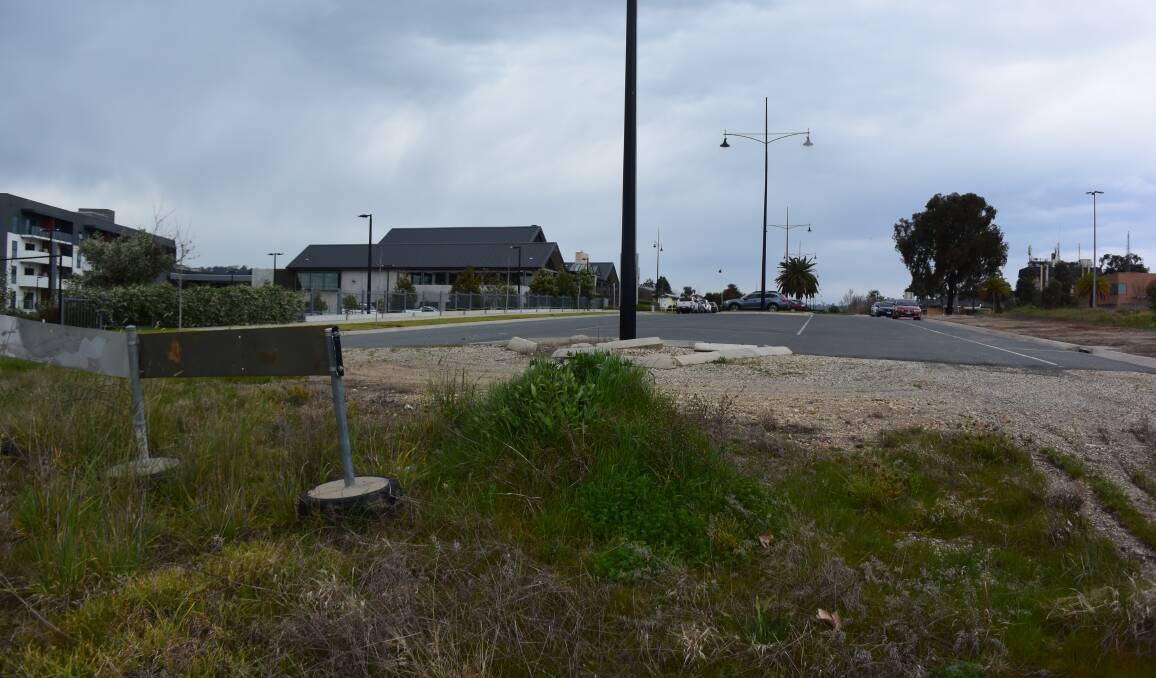 No longer a road to nowhere: The top end of Havelock Street, with Huon Hill hotel in the background. It is set to be extended to form Wodonga's inner ring road.