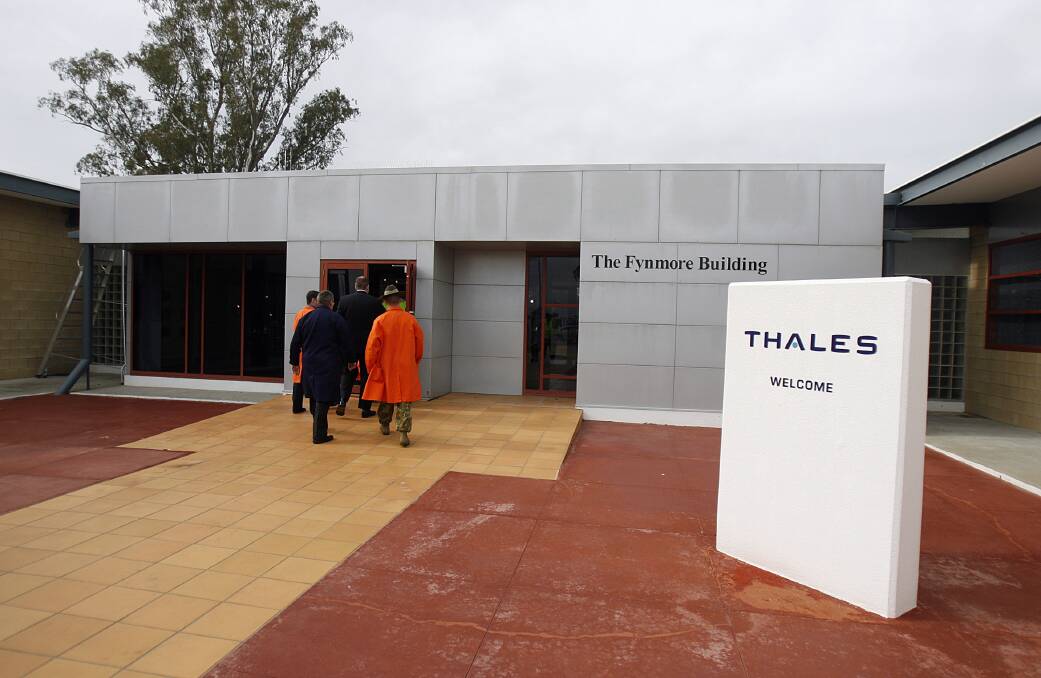 Factory fight: The Thales plant at Benalla which is subject to a rates dispute between the Defence Department and the rural city's council.