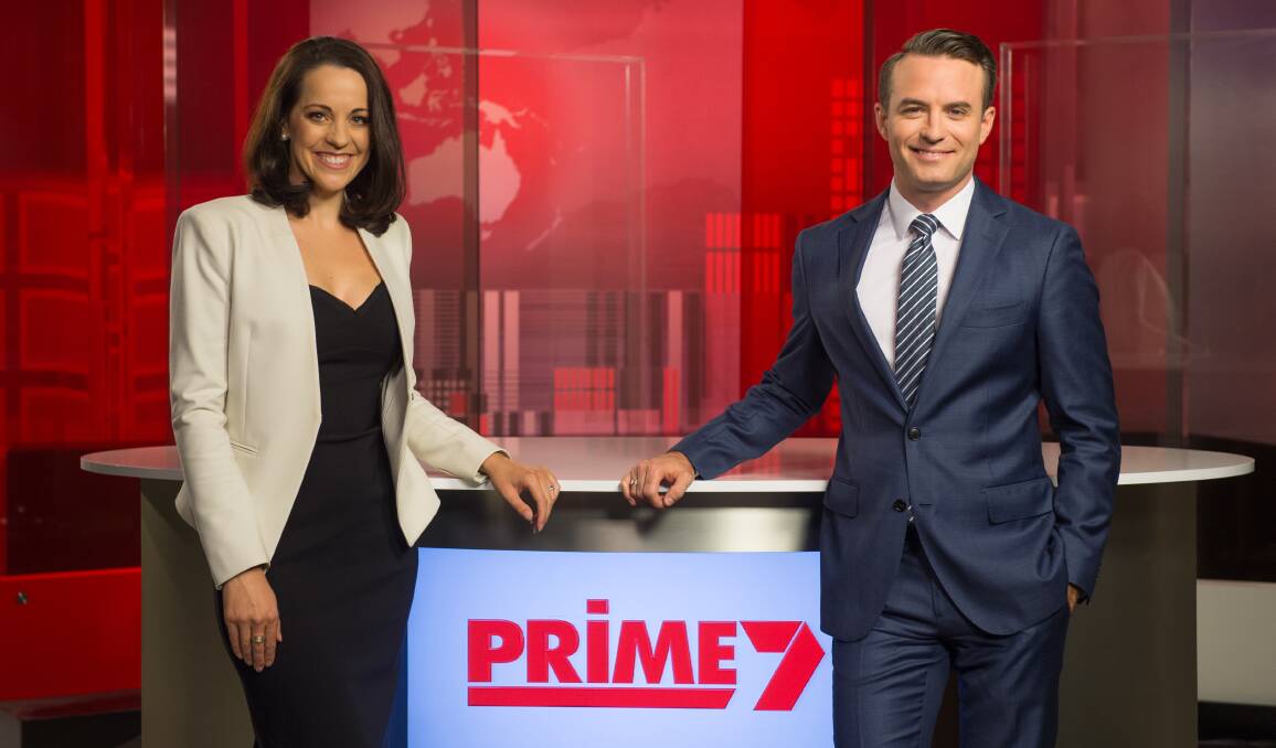 Fresh hosts: Madelaine Collignon and Kenny Heatley will read the news on Prime7 from Monday week. The Canberra-based pair take over from Freya Cole.