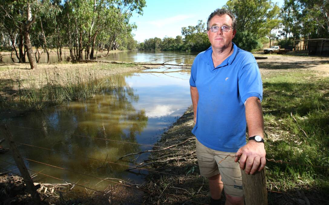 Not happy: Richard Sargood is annoyed that the Murray-Darling Basin Authority's live river data on its website is not current enough.