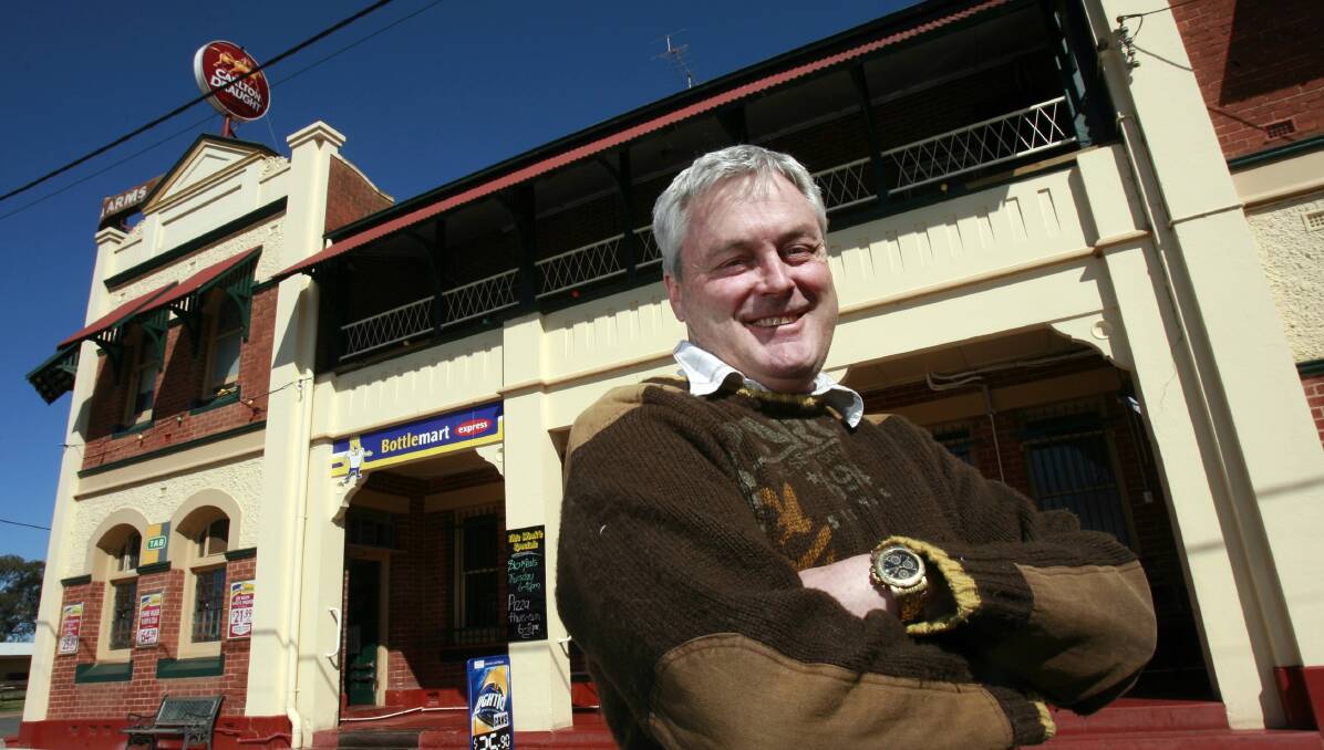 Deal done: Paddy Hodgkin has reached a deal to sell the Doodle Cooma Arms, ensuring Henty's only pub will remain open.