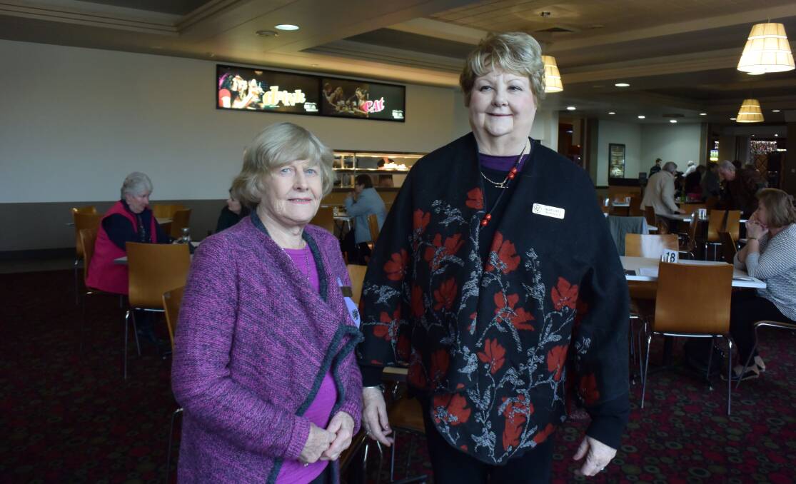 End of an era: Albury VIEW Club's last treasurer Pat Gee and president Margaret McDonald at the SS and A Club for the final gathering.