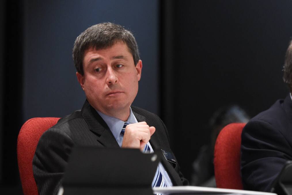 One out: Tim Quilty voted against his council's budget, arguing it had not gone far enough in cost reduction.