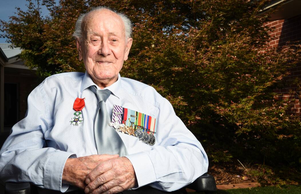 Long life complete: World War II pilot Ron Clarkson, who was recognised by the French Government with a Legion of Honour for his deeds, has died at the age of 98. Picture: MARK JESSER